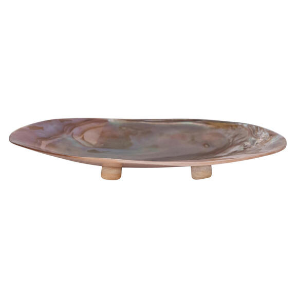 Other - MAG-7"L x 4-1/4"W Decorative Natural Shell Footed Dish (Each One Will Vary)